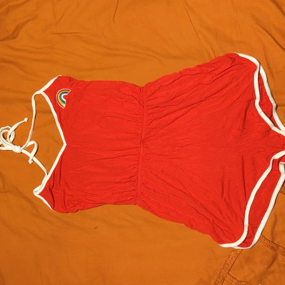 Red bodysuit